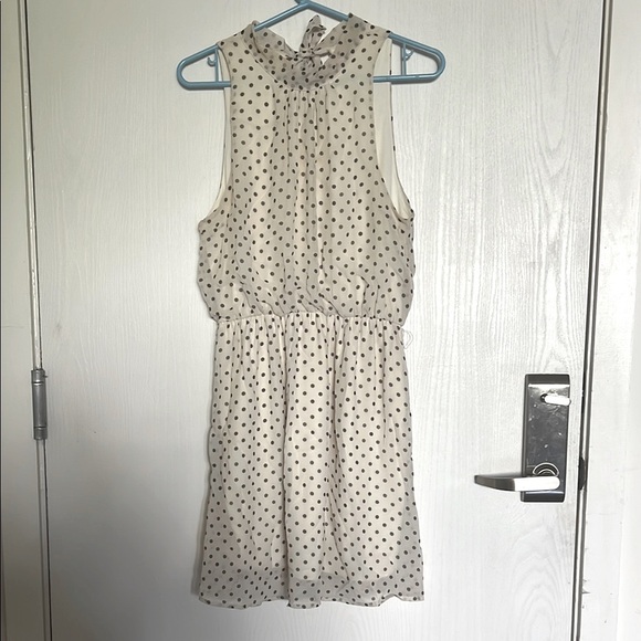 Anthropologie Staci Frati Sweet Pea Polka Dress - Black and Cream size Medium - Picture 4 of 12